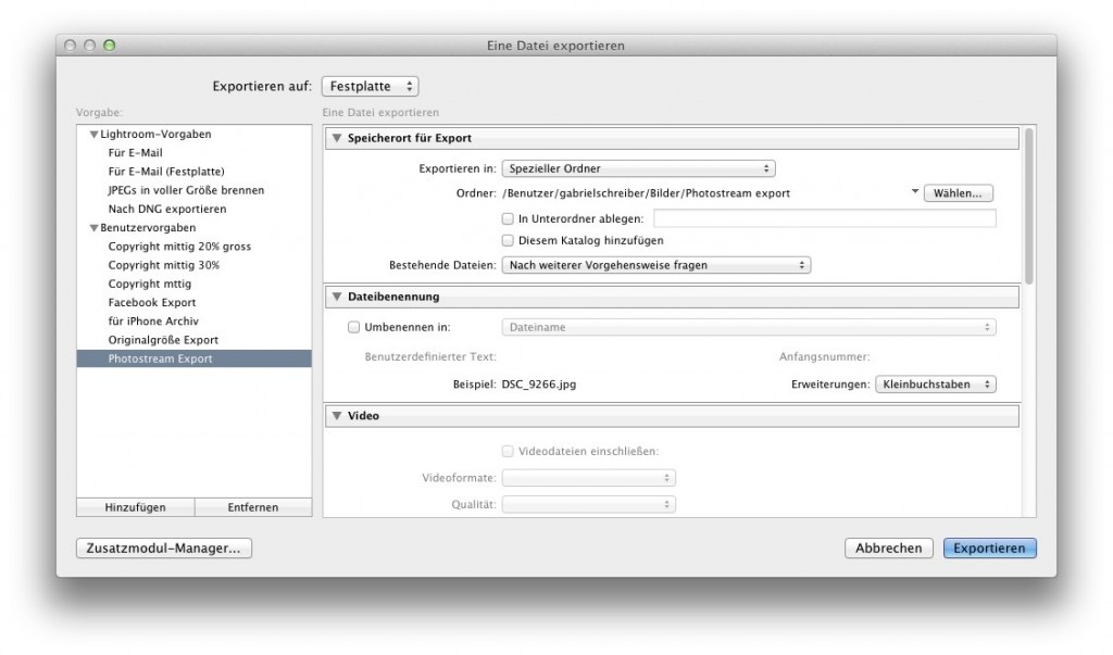 Lightroom Export Lightroom Export